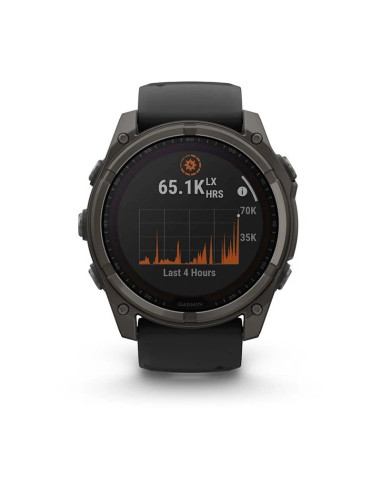 Zegarek garmin fenix 8 solar sapphire titanium carbon grey dlc black
