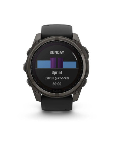 Zegarek garmin fenix 8 solar sapphire titanium carbon grey dlc black