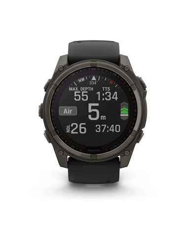 Zegarek garmin fenix 8 solar sapphire titanium carbon grey dlc black