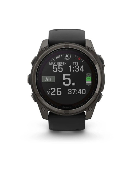 Zegarek garmin fenix 8 solar sapphire titanium carbon grey dlc black