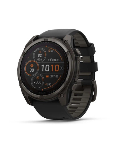 Zegarek garmin fenix 8 solar sapphire titanium carbon grey dlc black