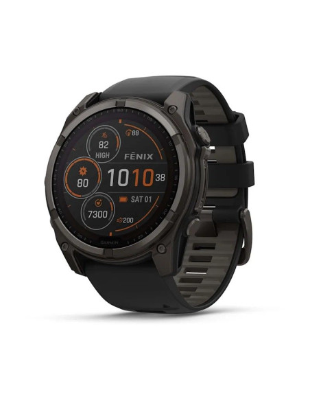 Zegarek garmin fenix 8 solar sapphire titanium carbon grey dlc black