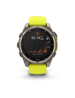 Zegarek garmin fenix 8 solar sapphire żółty 2