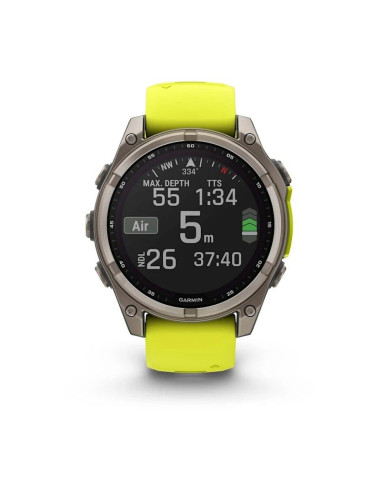 Zegarek garmin fenix 8 solar sapphire żółty