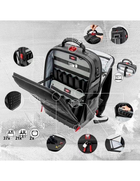 Plecak narzędziowy modular x18 dla elektryków 23cz.