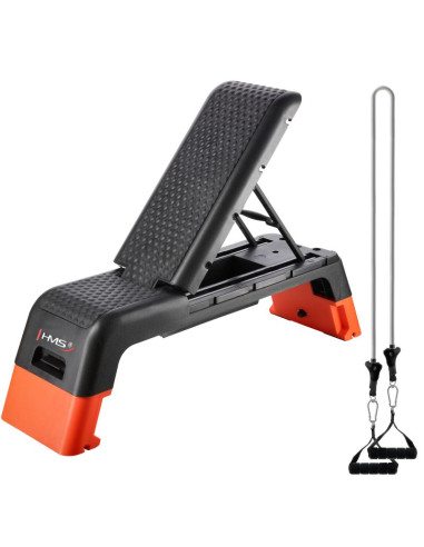 As009 pro step do aerobiku regulowany z funkcją ławki commercial hms