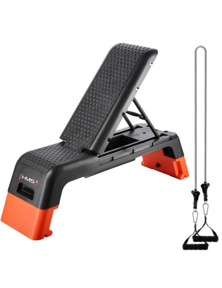 As009 pro step do aerobiku regulowany z funkcją ławki commercial hms