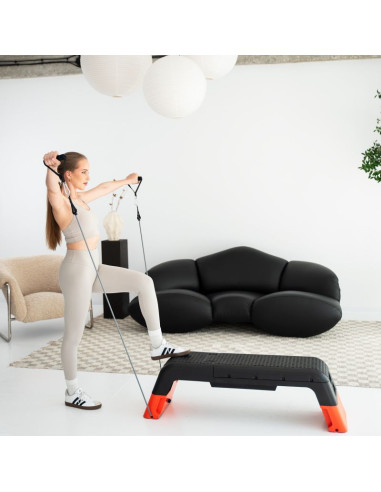 As009 pro step do aerobiku regulowany z funkcją ławki commercial hms