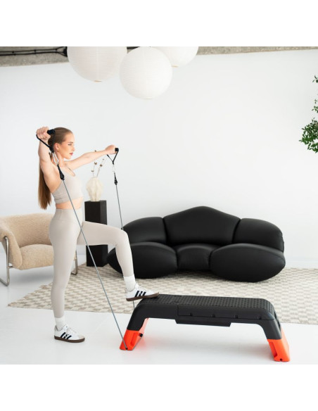 As009 pro step do aerobiku regulowany z funkcją ławki commercial hms