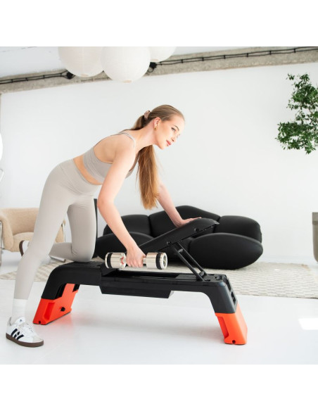 As009 pro step do aerobiku regulowany z funkcją ławki commercial hms