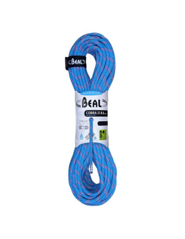 Lina wspinaczkowa beal cobra 8.6mm 60m golden dry-blue