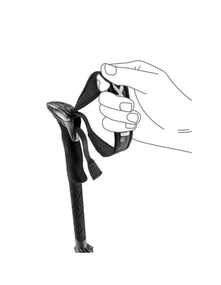 Kije trekkingowe leki sherpa fx, 120-140cm czarne