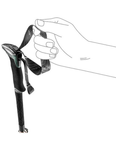 Kije trekkingowe leki tr makalu fx, 110-130cm zielone