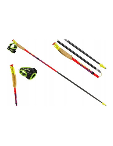 Kije trekkingowe leki trl ultratrail fx one, 120cm czerwone