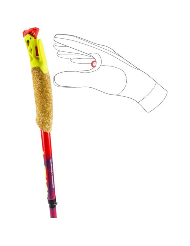 Kije trekkingowe leki trl ultratrail fx one, 115cm czerwone