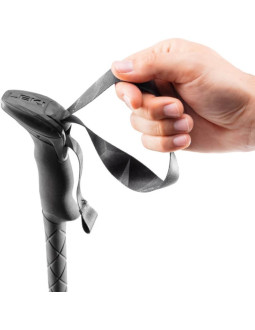 Kije trekkingowe leki makalu fx ta, 110-130cm czarne 2