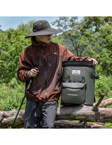 Plecak termiczny rockbros z izolacją 20l - zielony