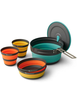 Ultralekki składany zestaw z garnkiem sea to summit  frontier ul dla 2 osób/5 elementów