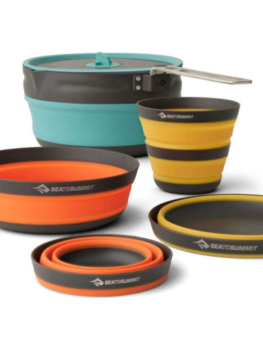 Ultralekki składany zestaw z garnkiem sea to summit  frontier ul dla 2 osób/5 elementów