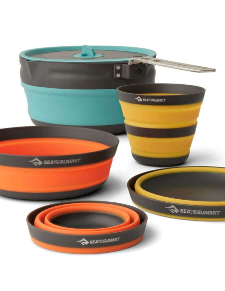 Ultralekki składany zestaw z garnkiem sea to summit  frontier ul dla 2 osób/5 elementów