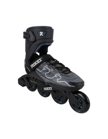 Łyżworolki roces r-evo 84 czarno-szare 400904 00001