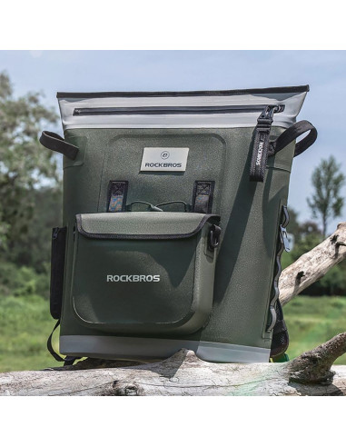 Plecak termiczny rockbros z izolacją 18l  ergonomiczny - zielony