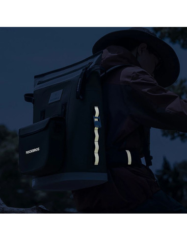 Plecak termiczny rockbros z izolacją 18l  ergonomiczny - zielony