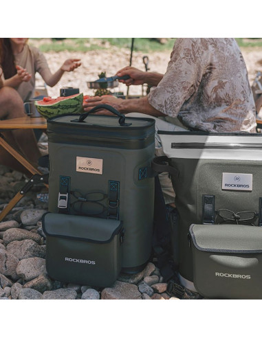 Plecak termiczny rockbros z izolacją 18l  ergonomiczny - zielony