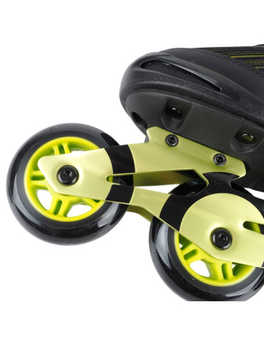 Łyżworolki roces pic x czarno-limonkowe 400910  00002