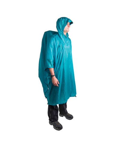 Poncho damskie/męskie sea to summit ultra-sil nano tarp niebieskie (aponcho15d/bl)