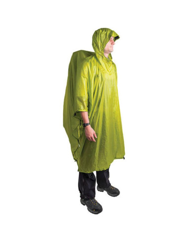 Poncho damskie/męskie sea to summit ultra-sil nano tarp wodoodporne zielone (aponcho15d/li)