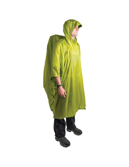 Poncho damskie/męskie sea to summit ultra-sil nano tarp wodoodporne zielone (aponcho15d/li)