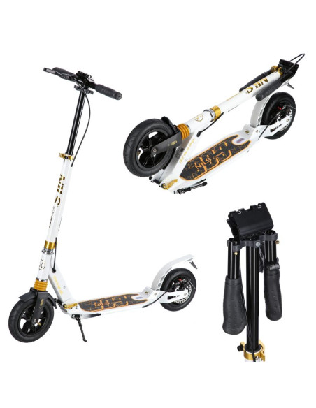 Hm209t white-gold hulajnoga z hamulcem tarczowym  nils extreme