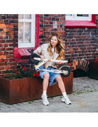 Hm209t white-gold hulajnoga z hamulcem tarczowym  nils extreme