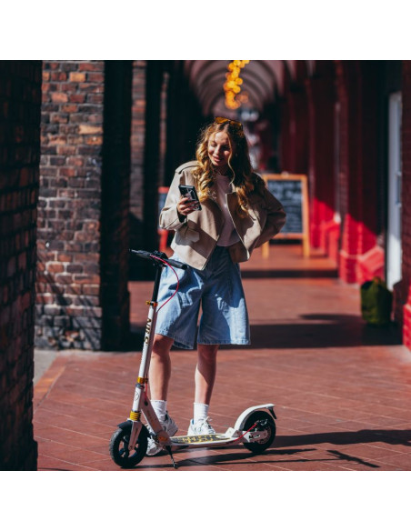 Hm209t white-gold hulajnoga z hamulcem tarczowym  nils extreme