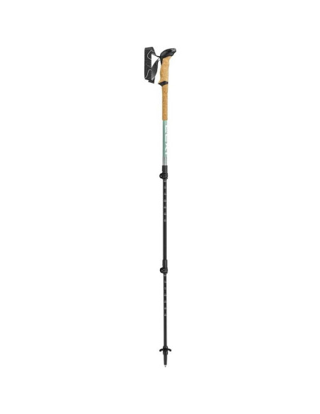 Kije trekkingowe leki makalu lite, 90-125cm szaro-zielone