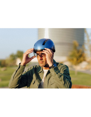 Kask rowerowy hjc calido plus czarny metal black r.m