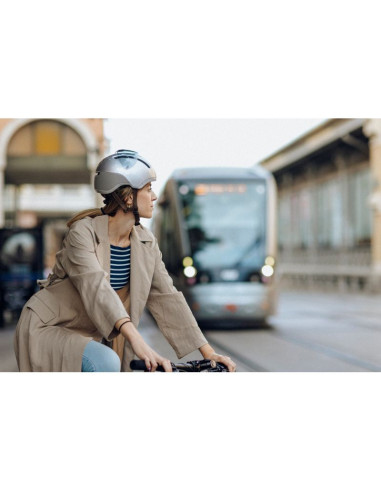 Kask rowerowy hjc calido plus srebrny pearl greyish silver r.l