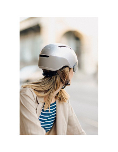 Kask rowerowy hjc calido plus srebrny pearl greyish silver r.l