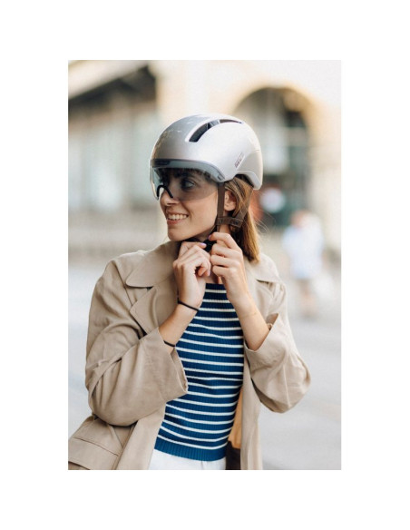 Kask rowerowy hjc calido plus srebrny pearl greyish silver r.m