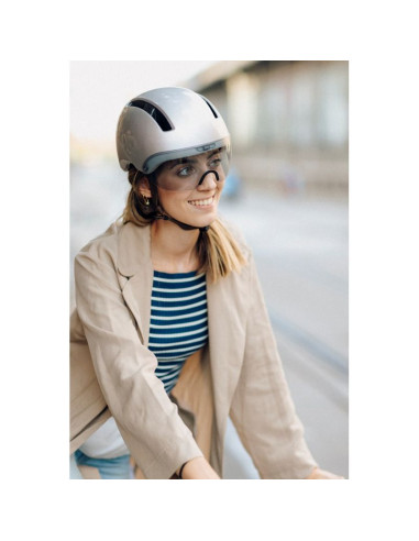 Kask rowerowy hjc calido plus srebrny pearl greyish silver r.m