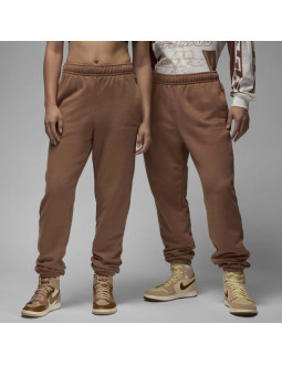 Spodnie sportowe dresy air jordan wordmark fleece brązowe - fz3954-223