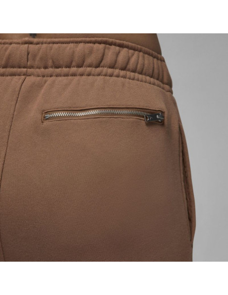 Spodnie sportowe dresy air jordan wordmark fleece brązowe - fz3954-223