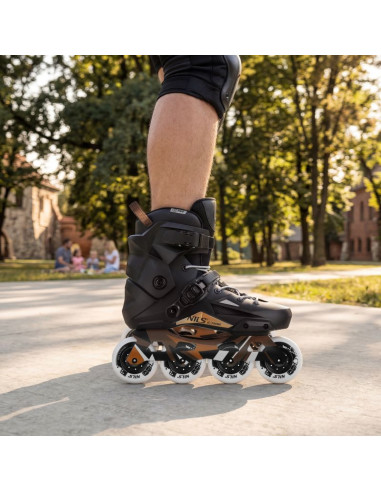 Na1601 łyżworolki slalomowe slayd czarne rozm. 38 nils extreme