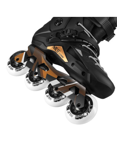 Na1601 łyżworolki slalomowe slayd czarne rozm. 43 nils extreme