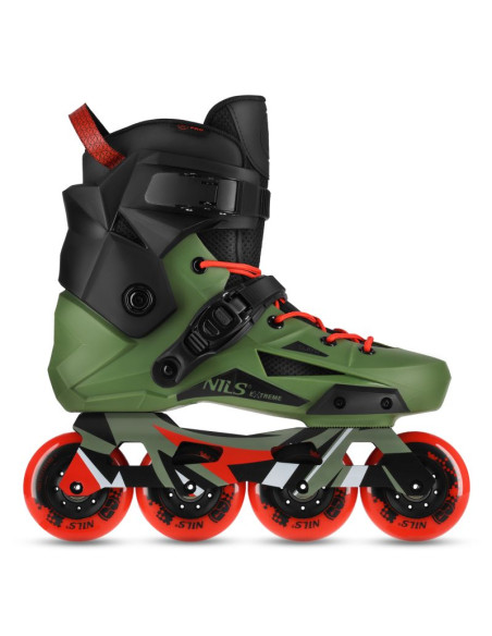 Na1601 łyżworolki slalomowe slayd zielone rozm. 41 nils extreme