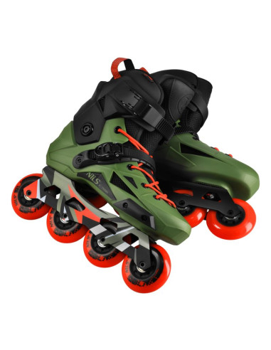 Na1601 łyżworolki slalomowe slayd zielone rozm. 40 nils extreme