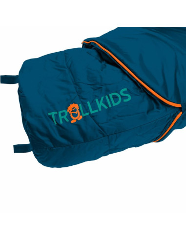 Śpiwór trollkids femund 3in1 zielony morski/niebieski madeirowski/zachód słońca na saharze (695-358)