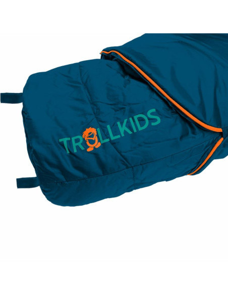 Śpiwór trollkids femund 3in1 zielony morski/niebieski madeirowski/zachód słońca na saharze (695-358)