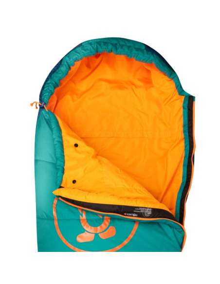 Śpiwór trollkids femund 3in1 zielony morski/niebieski madeirowski/zachód słońca na saharze (695-358)